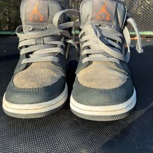 Nike Kids Sneakers - Gray and Orange